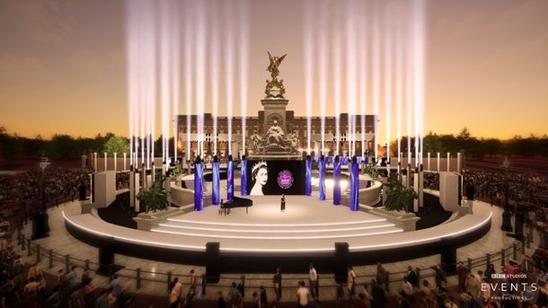 Jubilé de platine d'Elizabeth II : A quoi va ressembler la scène du concert Géant "Platinum Party at the Palace" ?