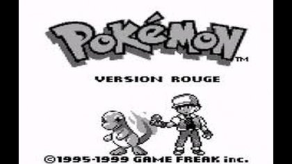 L'écran d'accueil de Pokémon Rouge