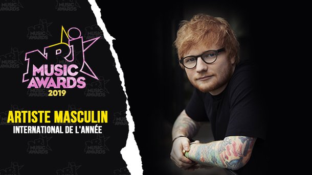 Ed Sheeran remporte l’Award de l’«Artiste Masculin International de l’année»