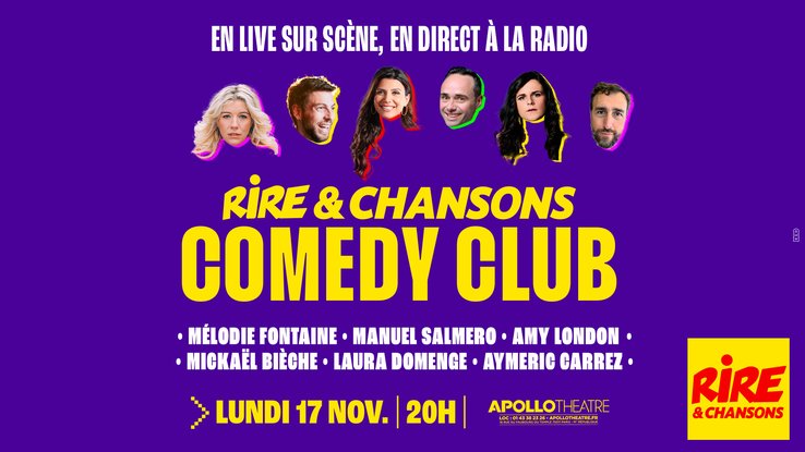 MEA Rire & Chansons Comedy Club 17 novembre 2025 affiche -