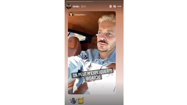 M. Pokora en story Instagram!