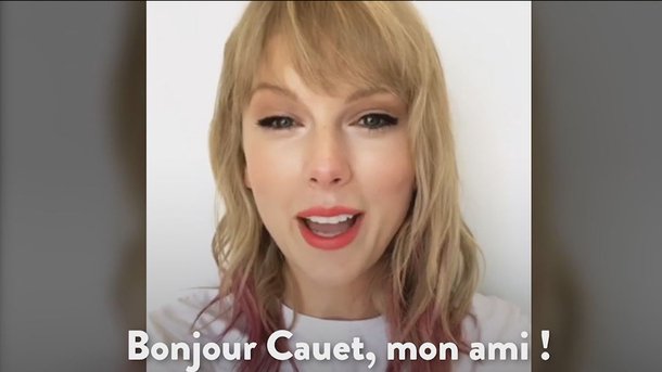 Taylor Swift adresse un adorable message à Cauet!