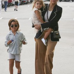 Kourtney Kardashian, et ses enfants Mason et Penelope