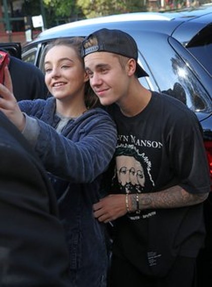 Justin Bieber avec ses fans en Australie