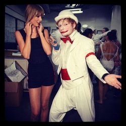 Taylor Swift lors du Red Tour avec Ed Sheeran
