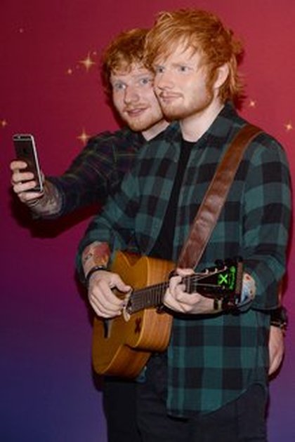 Ed Sheeran et sa statue de cire @ Madame Tussaud NY