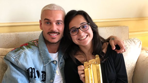M Pokora remet l’Award du Meilleur Fan à Anais