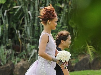Rihanna au mariage de sa meilleure amie