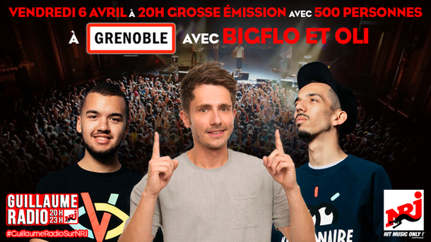 Guillaume Radio en direct et en public à Grenoble avec Bigflo et Oli !
