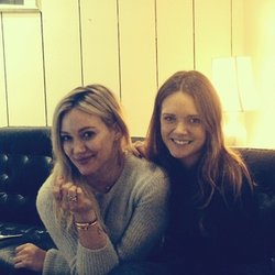 Got to hang with this talented beauty today @HilaryDuff ❄️
