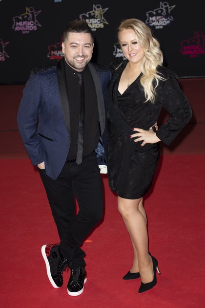 Chris Marques et sa femme - Montée des Marches NRJ Music Awards 2019