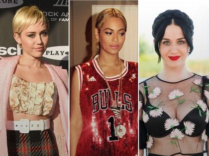 Miley Cyrus, Beyoncé et Katy Perry