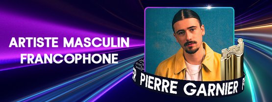 Palmarès - Artiste Masculin Francophone - Pierre Garnier