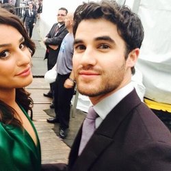 Lea Michele: #Fox #Upfronts2014 with @DarrenCriss
