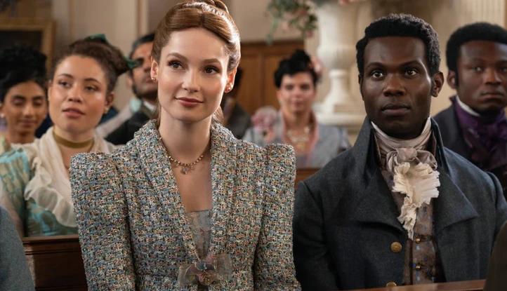 Francesca Bridgerton (Hannah Dodd) et Victor Alli (John Kilmartin)