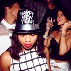 Rihanna fête le nouvel an