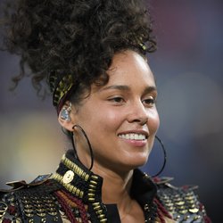 Alicia Keys lors de la finale de la Ligue des Champions