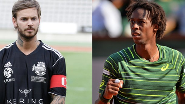 M.Pokora : petit foot avec Gaël Monfils!