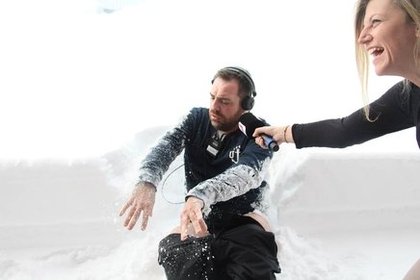 CAUET et l'équipe à Tignes