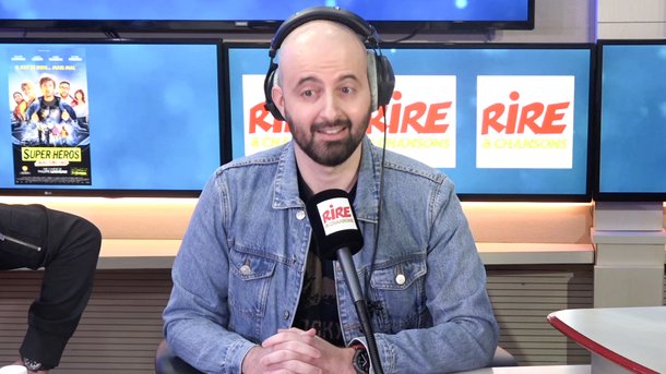 Cédric Cizaire à Philippe Lacheau, Elodie Fontan, Tarek Boudali et Julien Arruti :"C’est rare d’avoir 4 invités, avec nous, dans ce studio. On est plus nombreux qu’à un meeting d’Anne Hidalgo..."