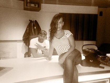 Amel Bent en studio avec Rohff