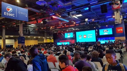 Le stand ESWC a fait régulièrement carton plein en terme de visiteurs.