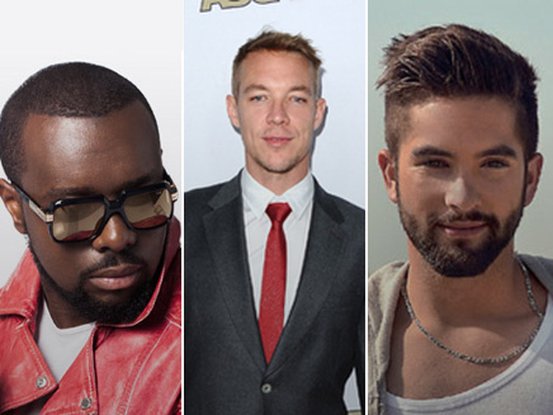 Maitre Gims, Major Lazer et Kendji Girac