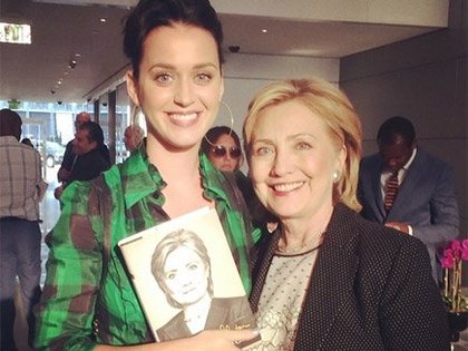 katy perry et Hilary Clinton