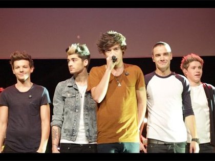 One Direction concert privé