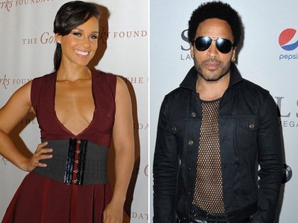 Alicia Keys et Lenny Kravitz