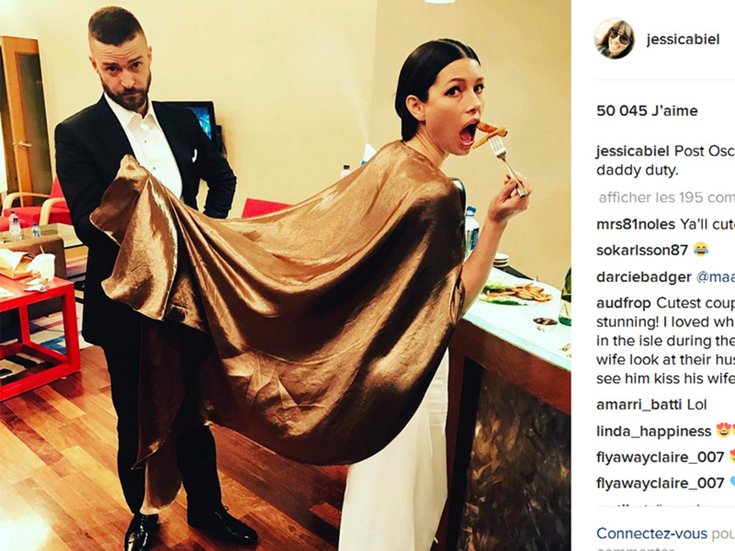 Justin Timberlake et Jessica Biel aux Oscars