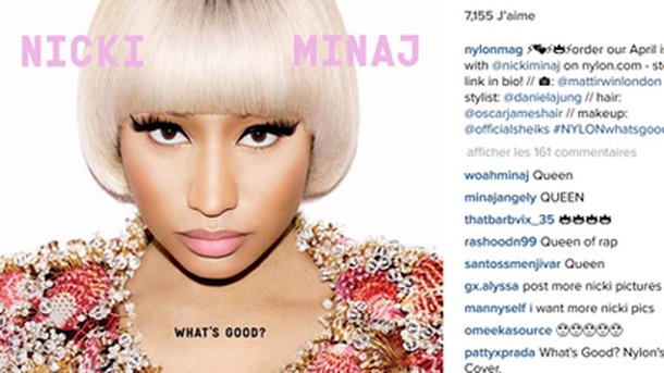 Nicki Minaj : découvrez son shooting très coloré pour le magazine Nylon!
