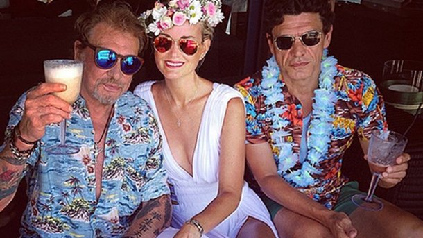 Johnny Hallyday : avec Marc Lavoine à Saint Barth !