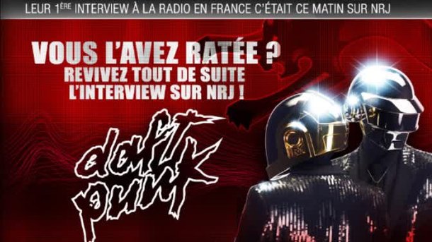 Daft Punk : 1ère interview à la radio en France, c'était sur NRJ !