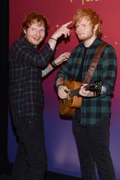 Ed Sheeran et sa statue de cire @ Madame Tussaud NY