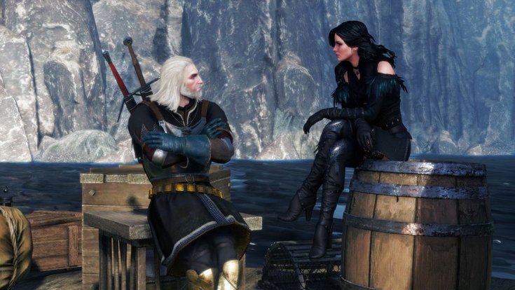 Yennefer et Geralt dans The Witcher