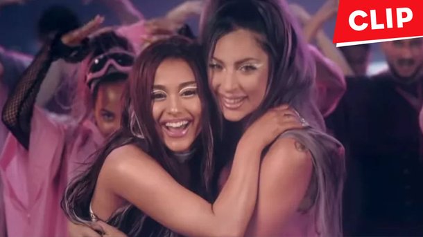 Lady Gaga et Ariana Grande s’affrontent dans un clip futuriste pour «Rain On Me»