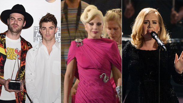 The Chainsmokers, Lady Gaga, Adèle : qui sont les grands vainqueurs de 2016 ?