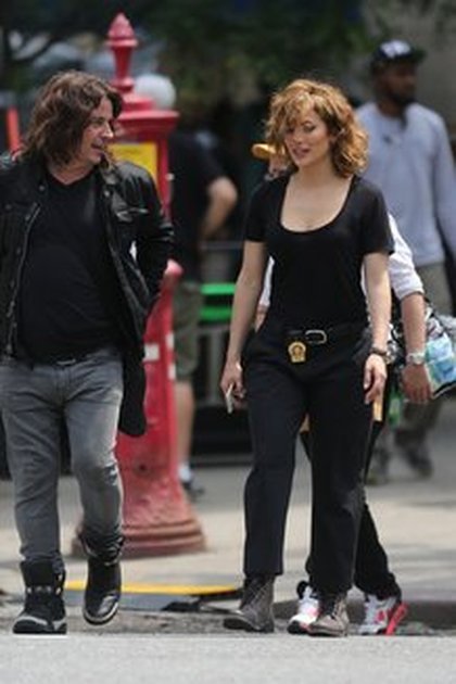 Jennifer Lopez sur le tournage de "Shade of Blue"