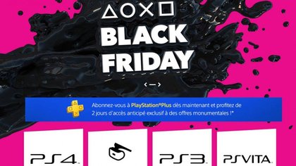 Le Black Friday mis en avant sur le site du PlayStation Store de Sony