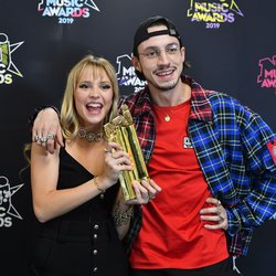 Angèle et Roméo Elvis - Photocall - NRJ Music Awards 2019
