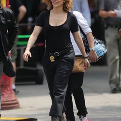 Jennifer Lopez sur le tournage de "Shade of Blue"