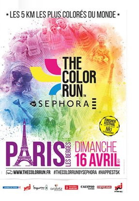 Affiche THE COLOR RUN by SEPHORA