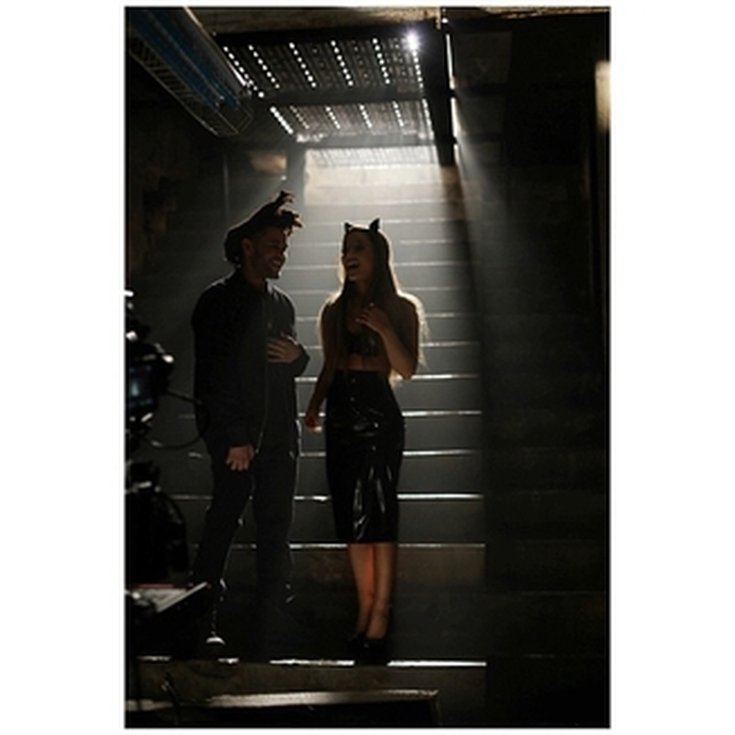 Ariana Grande! #lovemeharder bts.... video coming soon 