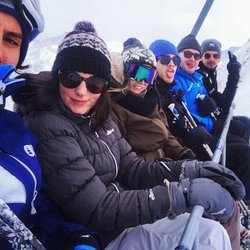 CAUET et l'équipe à Tignes