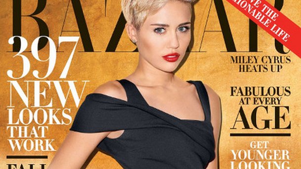 Miley Cyrus : sexy en couverture d'Harper's Bazaar !