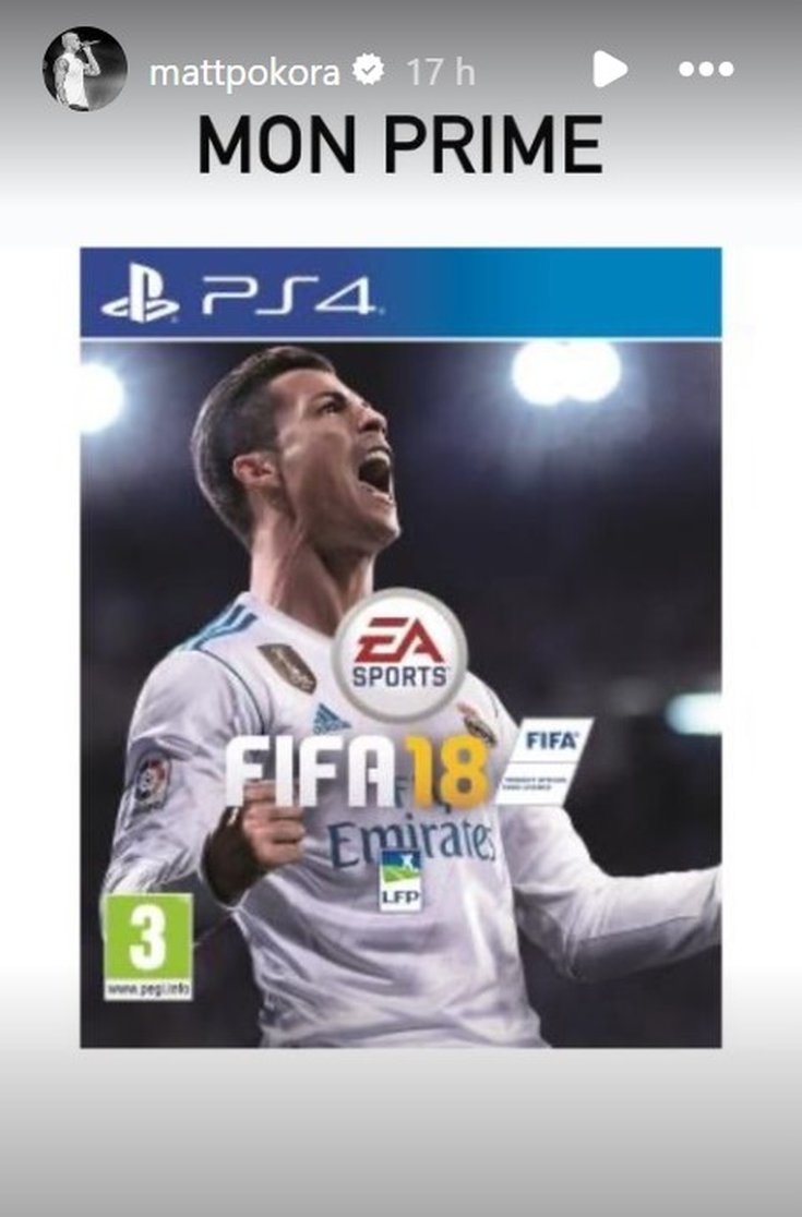 Matt Pokora quitte Fifa via Instagram