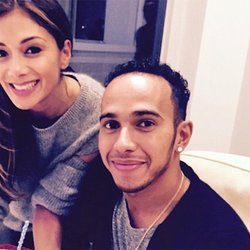 Nicole Scherzinger et Lewis Hamilton 