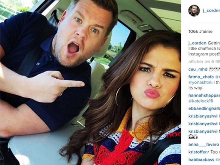 Selena Gomez et James Corden 