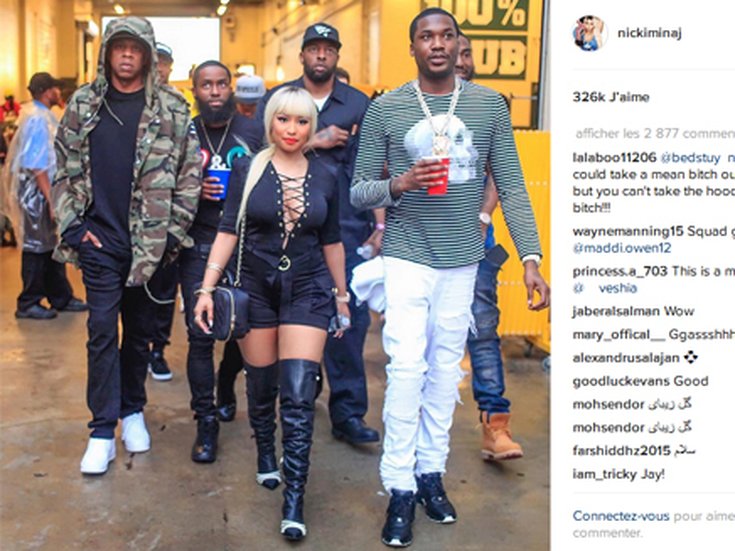 Nicki Minaj, Meek Mill et Jay Z dans les coulisses du concert de Beyoncé
